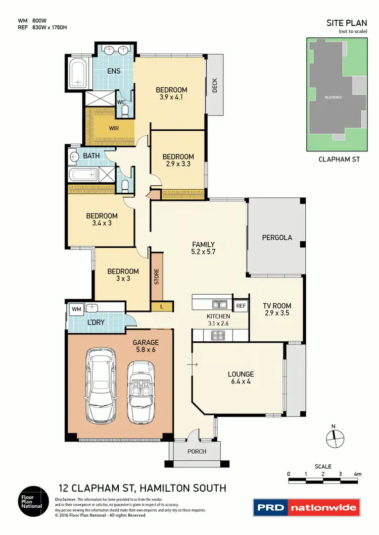 Floorplan of Homely house listing, 12 Clapham Street, Hamilton South NSW 2303