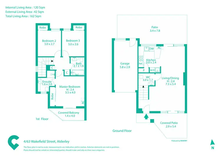 Floorplan of Homely unit listing, 4/63 Wakefield, Alderley QLD 4051