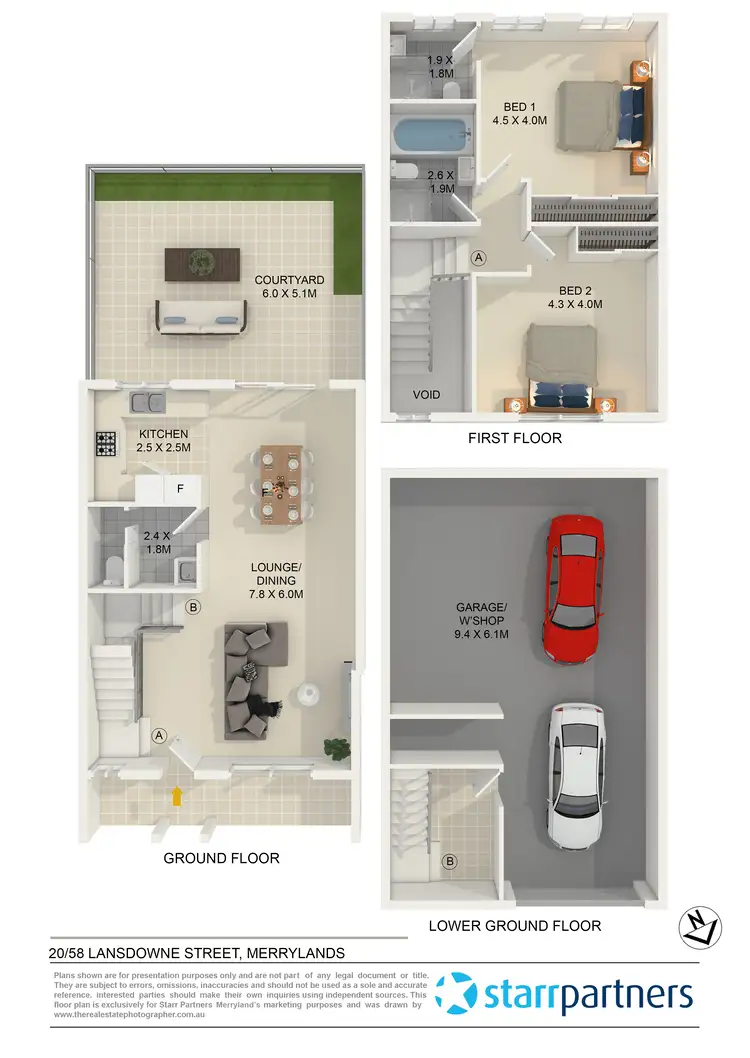 Floorplan of Homely townhouse listing, 20/58 Lansdowne Street, Merrylands NSW 2160