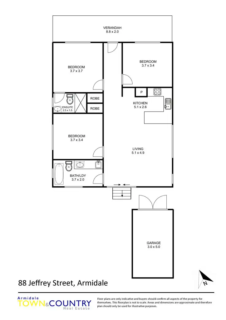 Floorplan of Homely house listing, 88 Jeffrey Street, Armidale NSW 2350