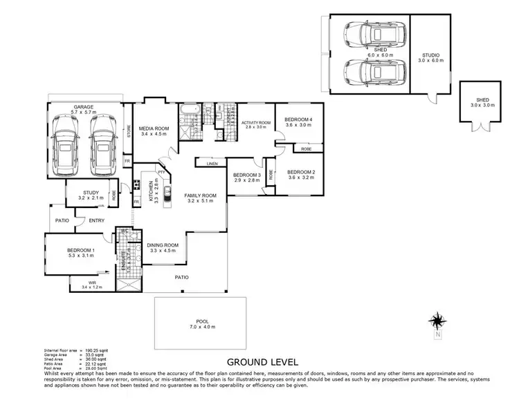 Floorplan of Homely house listing, 21 Cole Drive, Highfields QLD 4352