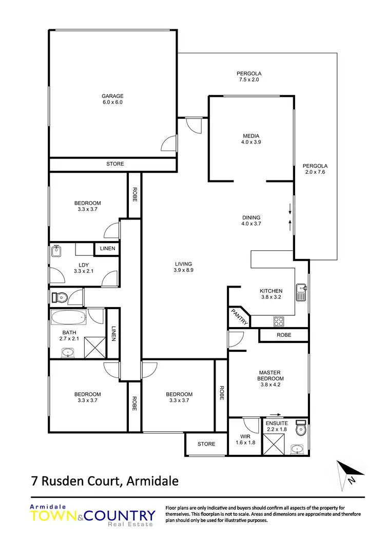 Floorplan of Homely house listing, 7 Rusden Court, Armidale NSW 2350