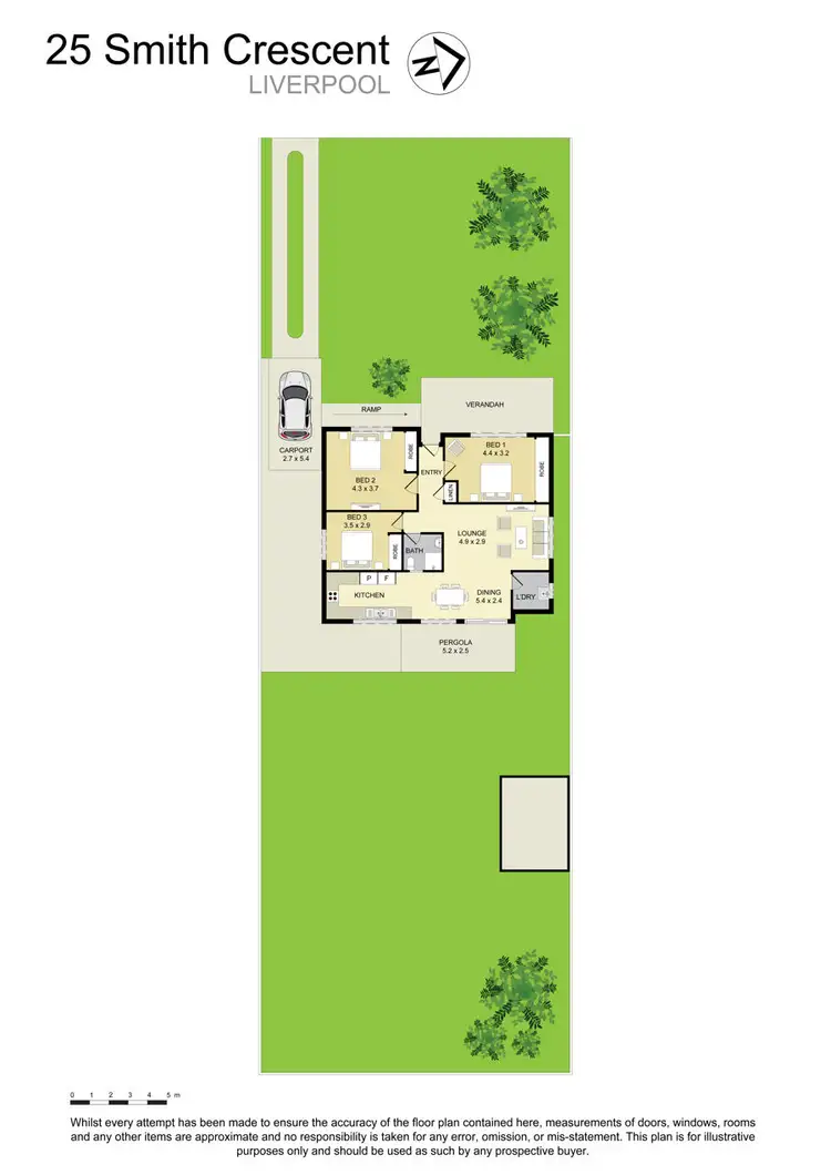 Floorplan of Homely house listing, 25 Smith Crescent, Liverpool NSW 2170