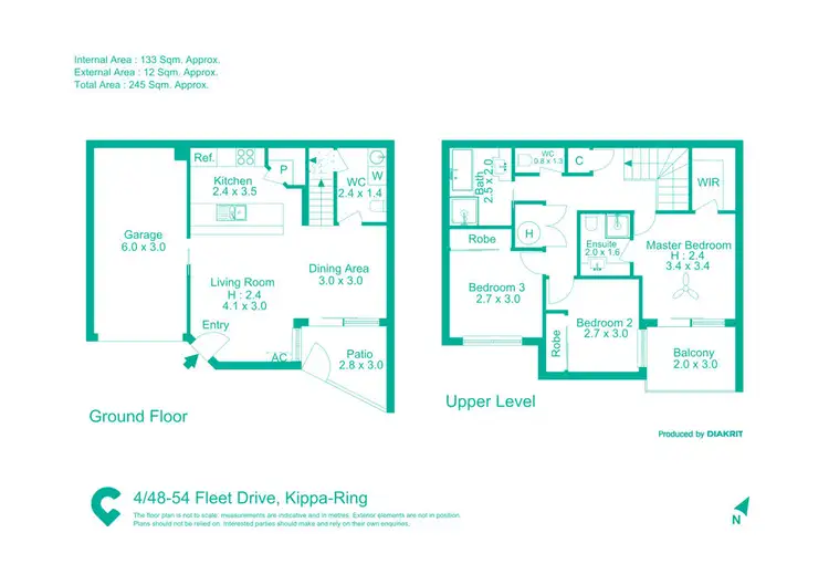 Floorplan of Homely unit listing, 4/48-54 Fleet Drive, Kippa-Ring QLD 4021