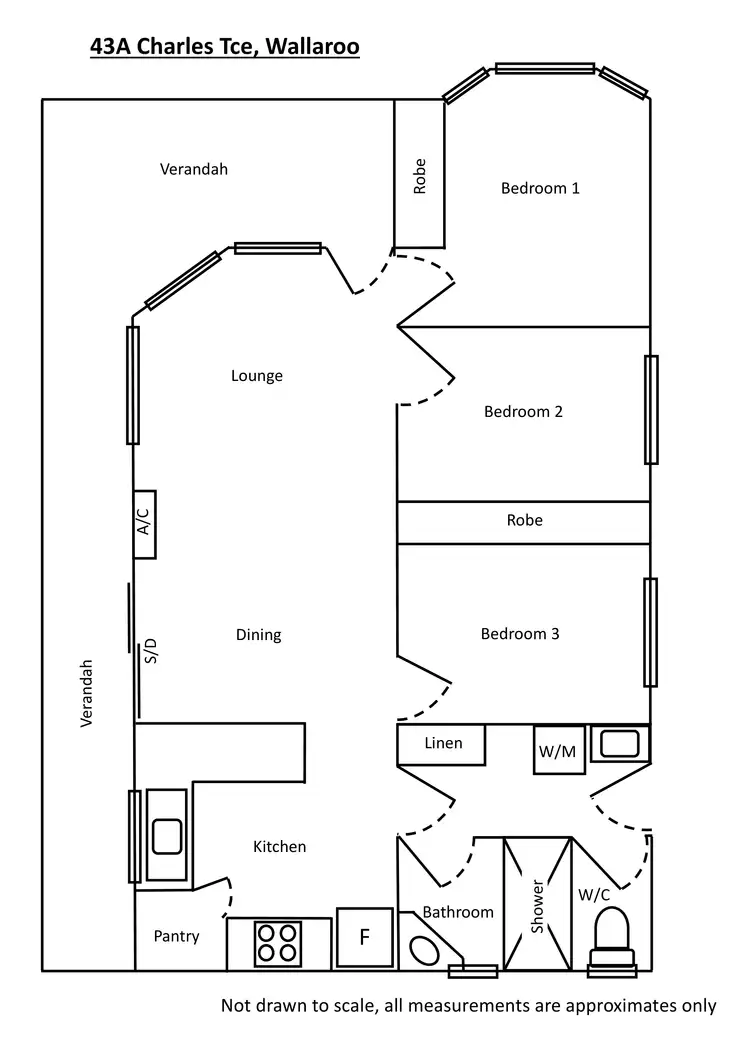 Floorplan of Homely house listing, 43a Charles Terrace, Wallaroo SA 5556