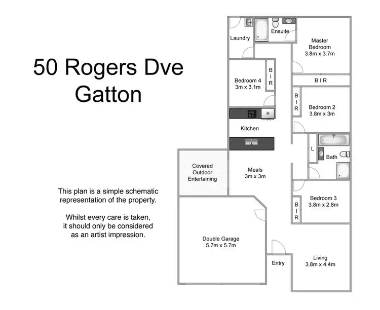 Floorplan of Homely house listing, 50 Rogers Drive, Gatton QLD 4343
