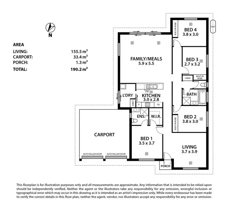 Floorplan of Homely house listing, 11 Ferris, Murray Bridge SA 5253