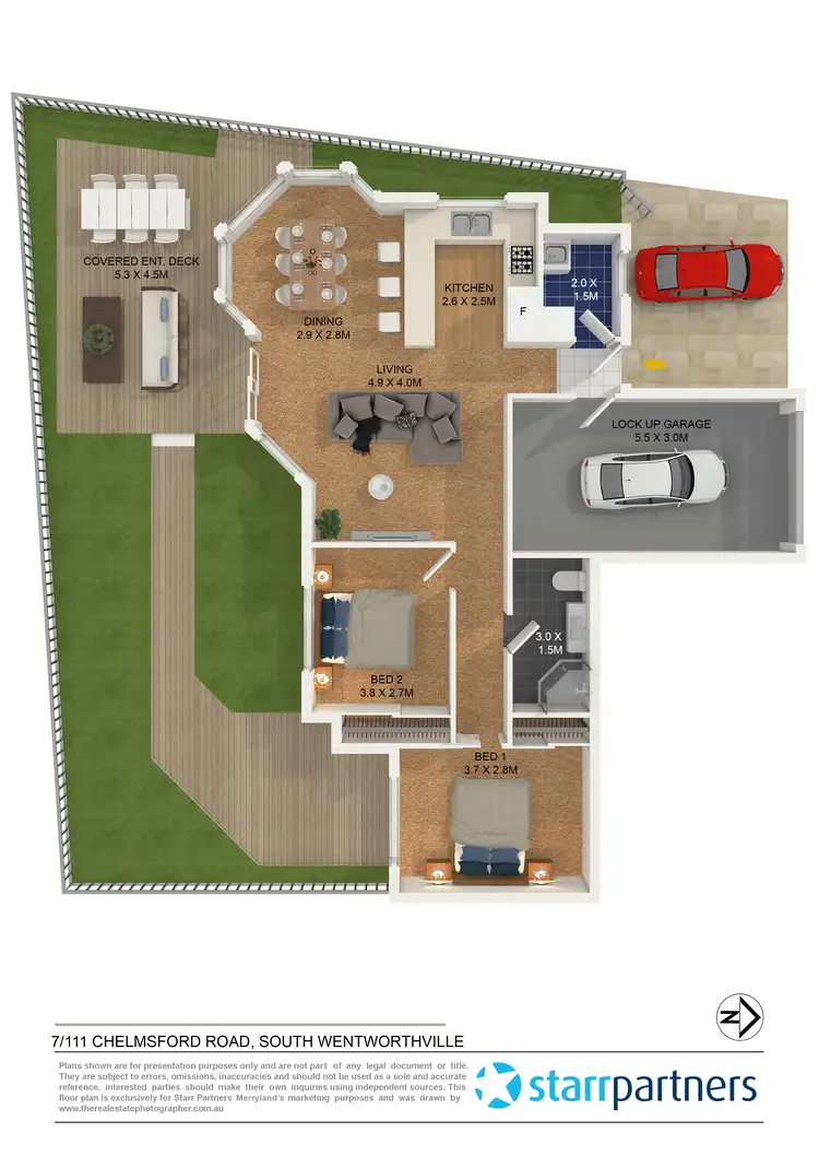 Floorplan of Homely villa listing, 7/111 Chelmsford Road, South Wentworthville NSW 2145