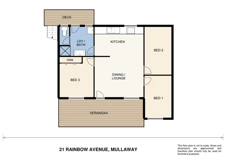 Floorplan of Homely house listing, 21 Rainbow Avenue, Mullaway NSW 2456