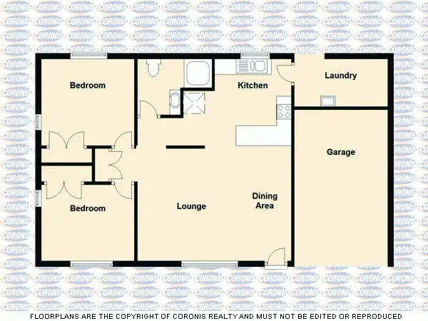 Floorplan of Homely semi-detached listing, 2 Moon Street, Caboolture South QLD 4510