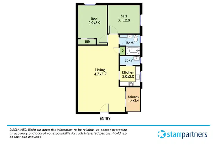 Floorplan of Homely apartment listing, 5/340 Woodstock Avenue, Mount Druitt NSW 2770