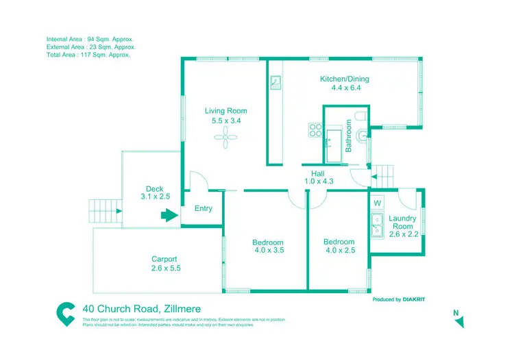 Floorplan of Homely house listing, 40 Church Road, Zillmere QLD 4034