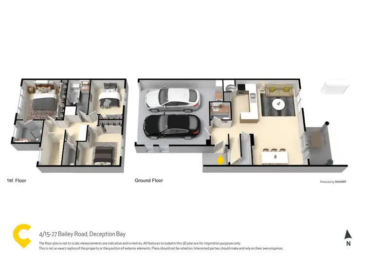 Floorplan of Homely townhouse listing, 4/15-27 Bailey Road, Deception Bay QLD 4508