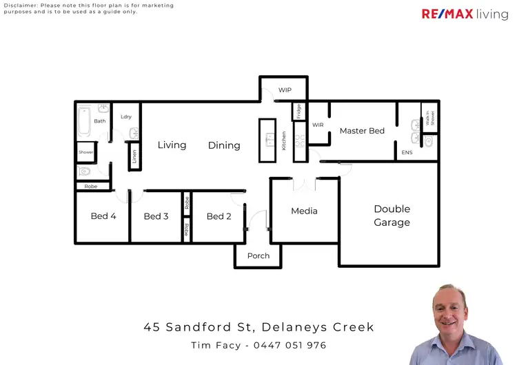 Floorplan of Homely house listing, 45 Sandford Street, Delaneys Creek QLD 4514