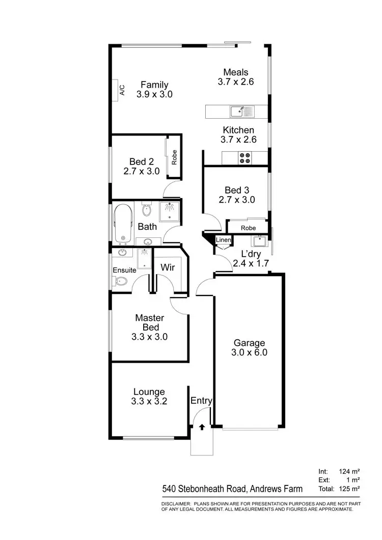 Floorplan of Homely house listing, 540 Stebonheath Road, Andrews Farm SA 5114