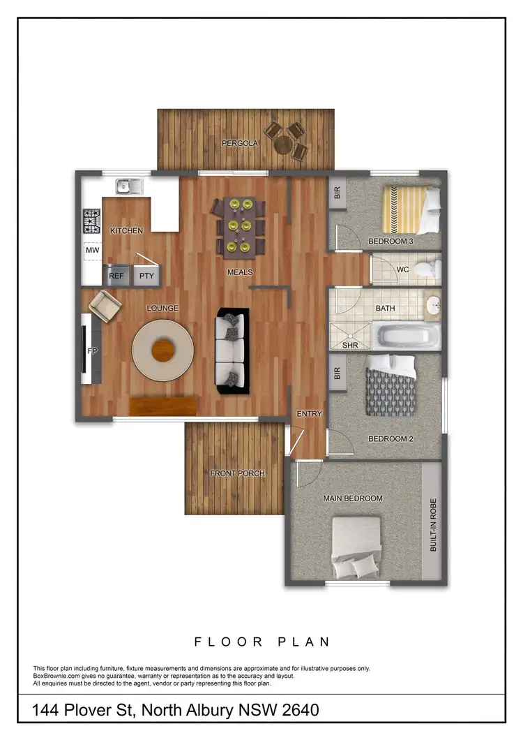 Floorplan of Homely house listing, 144 Plover St, North Albury NSW 2640