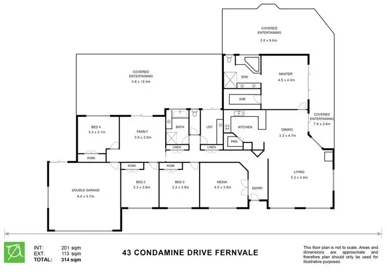 Floorplan of Homely house listing, 43 Condamine Drive, Fernvale QLD 4306