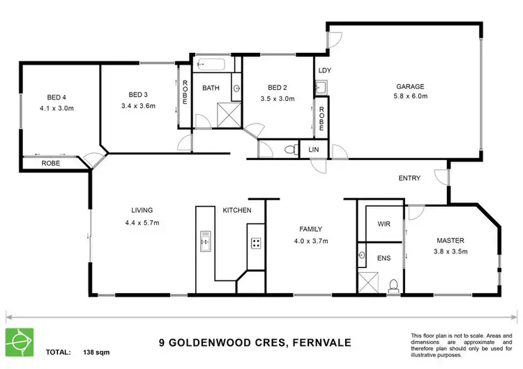 Floorplan of Homely house listing, 9 Goldenwood Crescent, Fernvale QLD 4306