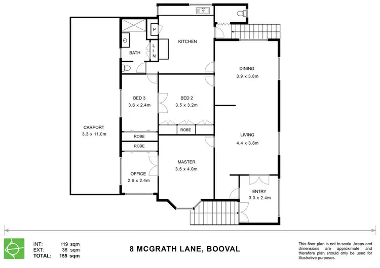 Floorplan of Homely house listing, 8 McGrath Lane, Booval QLD 4304