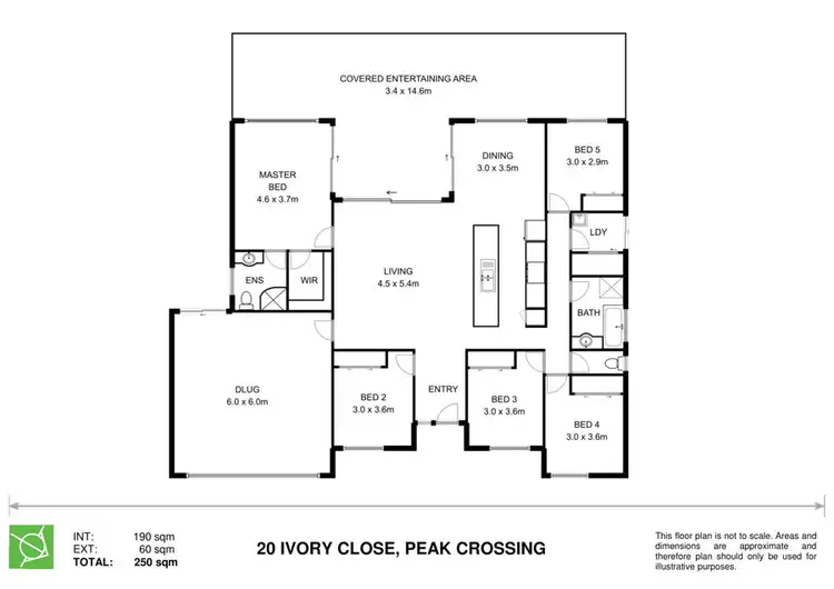 Floorplan of Homely rural property listing, 20 Ivory Close, Peak Crossing QLD 4306