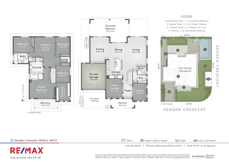 Floorplan of Homely house listing, 23 Senden Crescent, Manly West QLD 4179