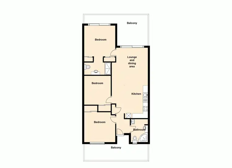 Floorplan of Homely townhouse listing, 6/137 Duffield Road, Kallangur QLD 4503