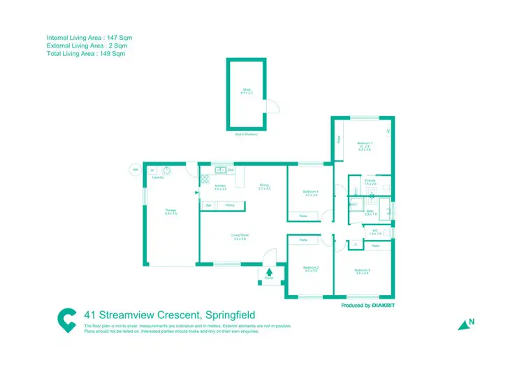 Floorplan of Homely house listing, 41 Streamview Crescent, Springfield QLD 4300