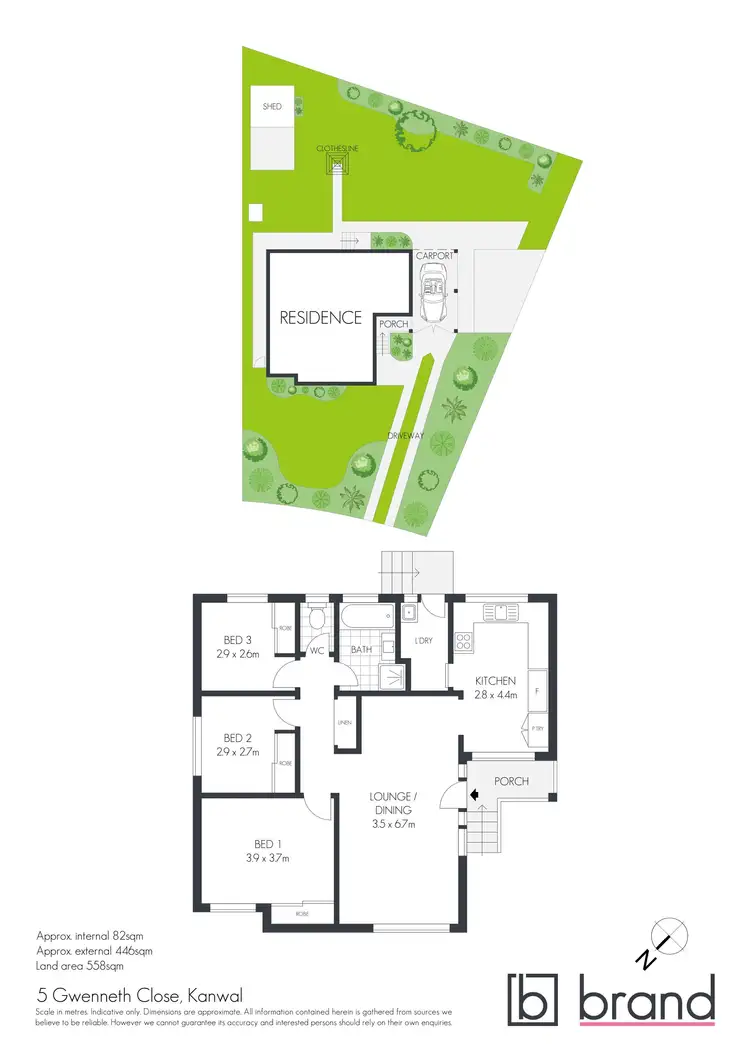 Floorplan of Homely house listing, 5 Gwenneth Close, Kanwal NSW 2259