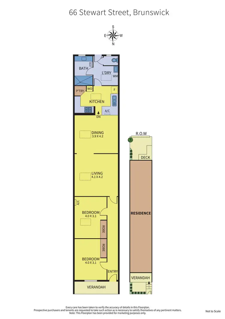 Floorplan of Homely house listing, 66 Stewart Street, Brunswick VIC 3056