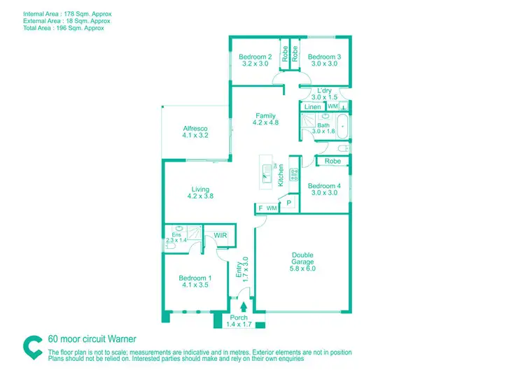 Floorplan of Homely house listing, 60 Moor Circuit, Warner QLD 4500