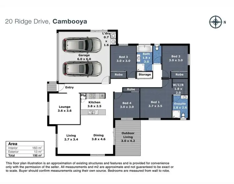 Floorplan of Homely house listing, 20 Ridge Drive, Cambooya QLD 4358