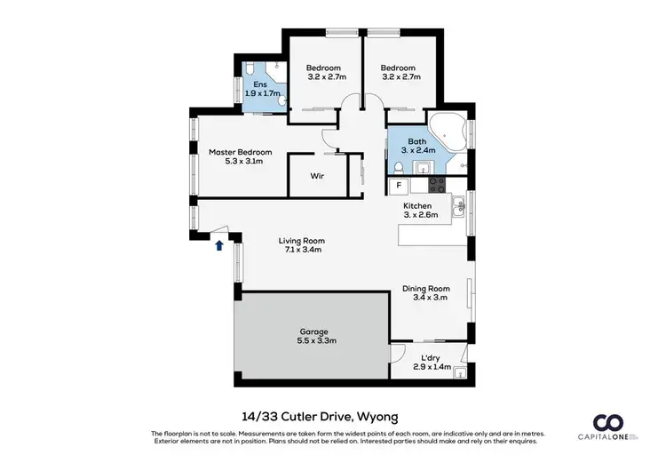 Floorplan of Homely house listing, 14/33 Cutler Drive, Wyong NSW 2259