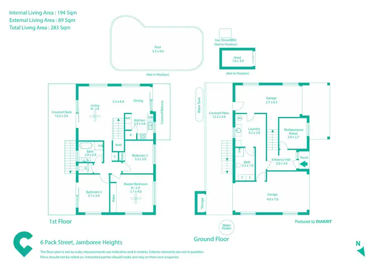 Floorplan of Homely house listing, 6 Pack Street, Jamboree Heights QLD 4074