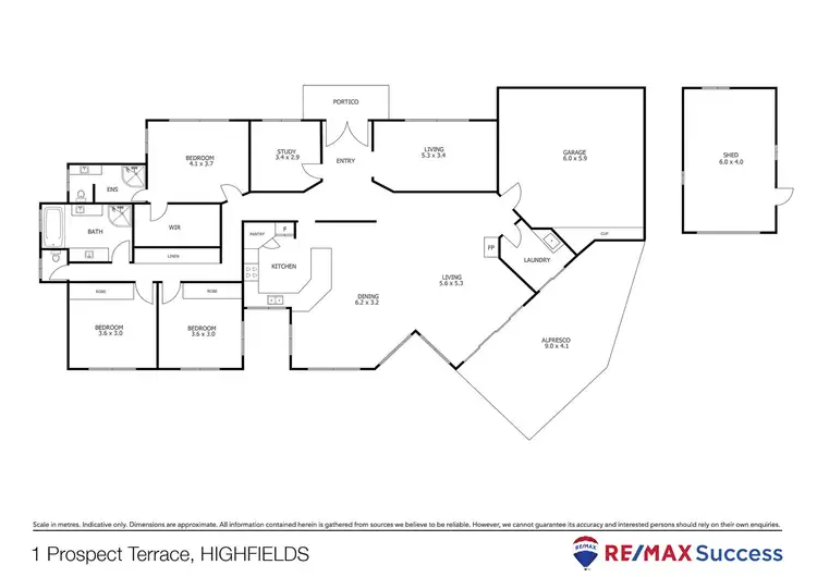 Floorplan of Homely house listing, 1 Prospect Terrace, Highfields QLD 4352