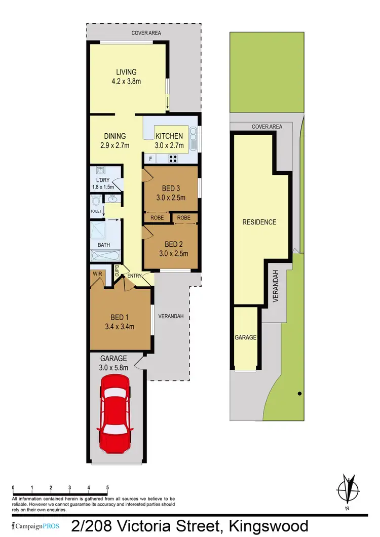 Floorplan of Homely villa listing, 2/208 Victoria Street, Kingswood NSW 2747