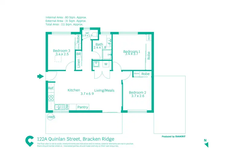 Floorplan of Homely house listing, 1 & 2/122a Quinlan Street, Bracken Ridge QLD 4017
