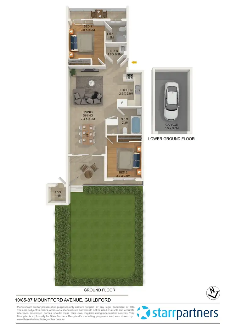 Floorplan of Homely unit listing, 10/85-87 Mountford Avenue, Guildford NSW 2161