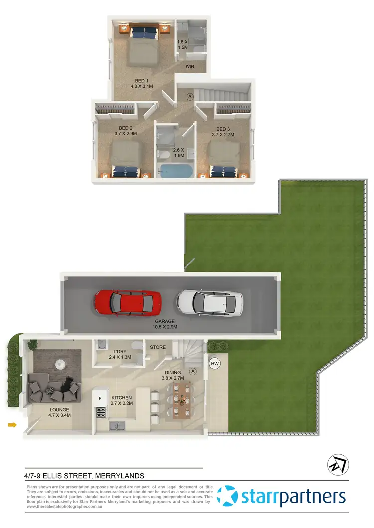 Floorplan of Homely townhouse listing, 4/7-9 Ellis Street, Merrylands NSW 2160