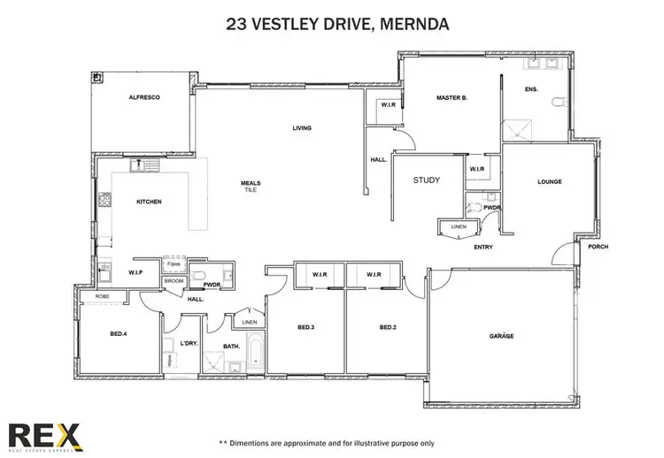 Floorplan of Homely house listing, 23 Vestley Drive, Mernda VIC 3754