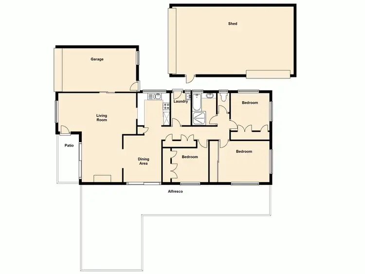 Floorplan of Homely house listing, 14 Denise Street, Deception Bay QLD 4508