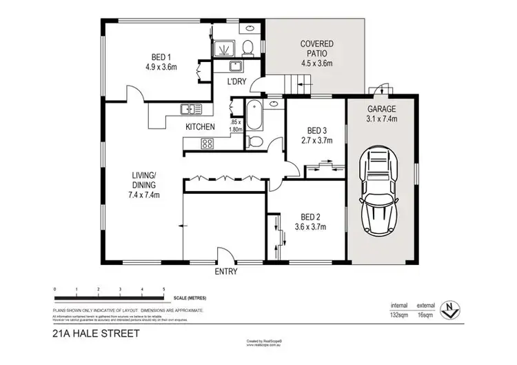 Floorplan of Homely house listing, 21A Hale Street, Margate QLD 4019