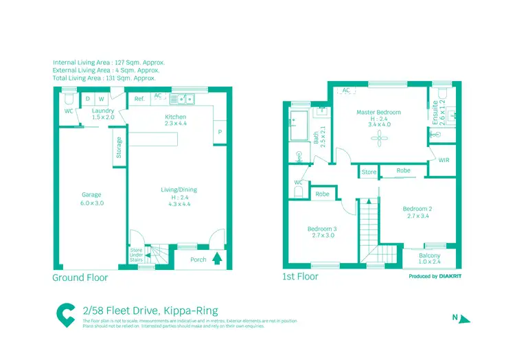 Floorplan of Homely townhouse listing, 2/58 Fleet Drive, Kippa-Ring QLD 4021