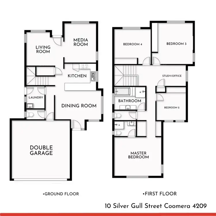 Floorplan of Homely house listing, 10 Silver Gull St, Coomera QLD 4209