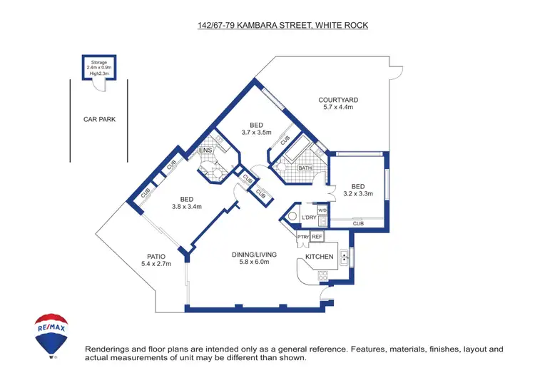 Floorplan of Homely unit listing, 142/67-69 Kambara Street, White Rock QLD 4868