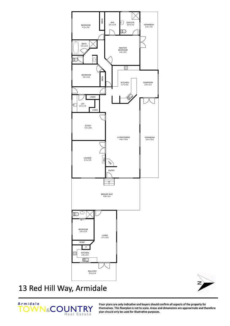 Floorplan of Homely house listing, 13 Red Hill Way, Armidale NSW 2350