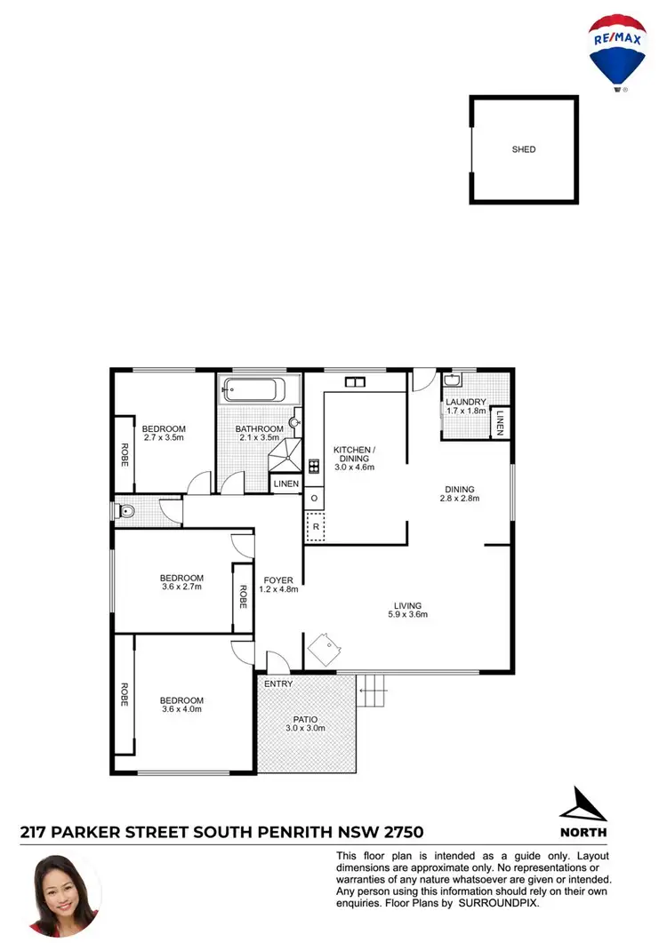 Floorplan of Homely house listing, 217 PARKER STREET, South Penrith NSW 2750