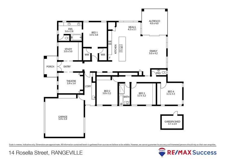Floorplan of Homely house listing, 14 Rosella Street, Rangeville QLD 4350