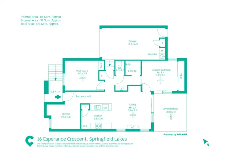 Floorplan of Homely house listing, 16 Esperance Crescent, Springfield Lakes QLD 4300