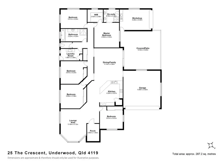 Floorplan of Homely house listing, 25 The Crescent, Underwood QLD 4119
