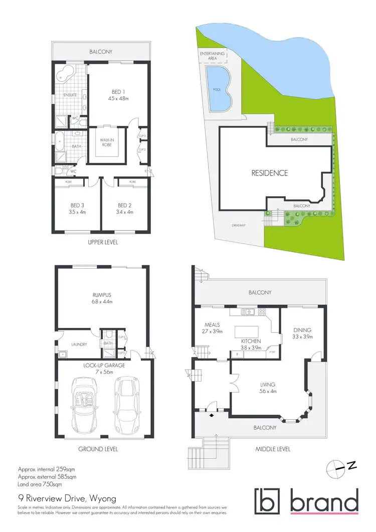 Floorplan of Homely house listing, 9 Riverview Drive, Wyong NSW 2259